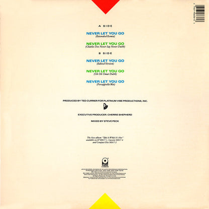 Sweet Sensation : Never Let You Go (12", Single, SRC)