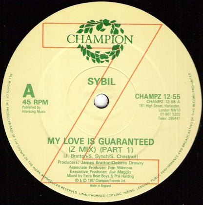 Sybil : My Love Is Guaranteed (12")