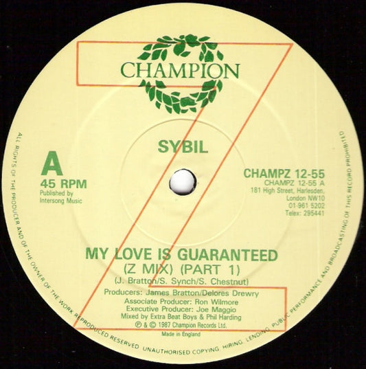 Sybil : My Love Is Guaranteed (12")