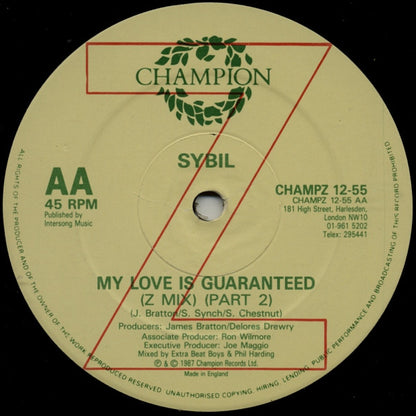 Sybil : My Love Is Guaranteed (12")