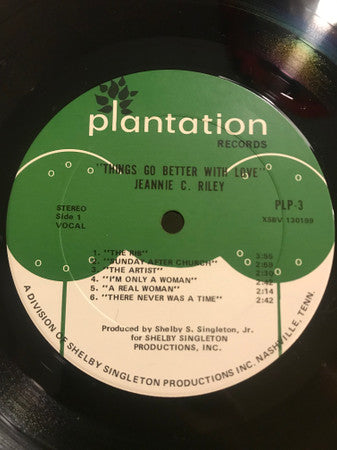Jeannie C. Riley : Things Go Better With Love (LP, Album, Ter)