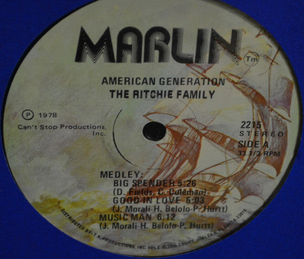 The Ritchie Family : American Generation (LP, Album, P/Mixed)