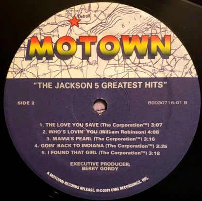 The Jackson 5 : Greatest Hits  (LP, Comp, RE, RM)