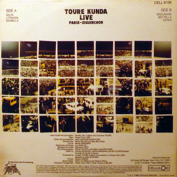 Touré Kunda : Live Paris-Ziguinchor (LP, Album, Gat)