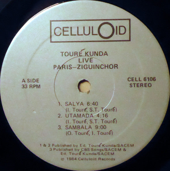 Touré Kunda : Live Paris-Ziguinchor (LP, Album, Gat)