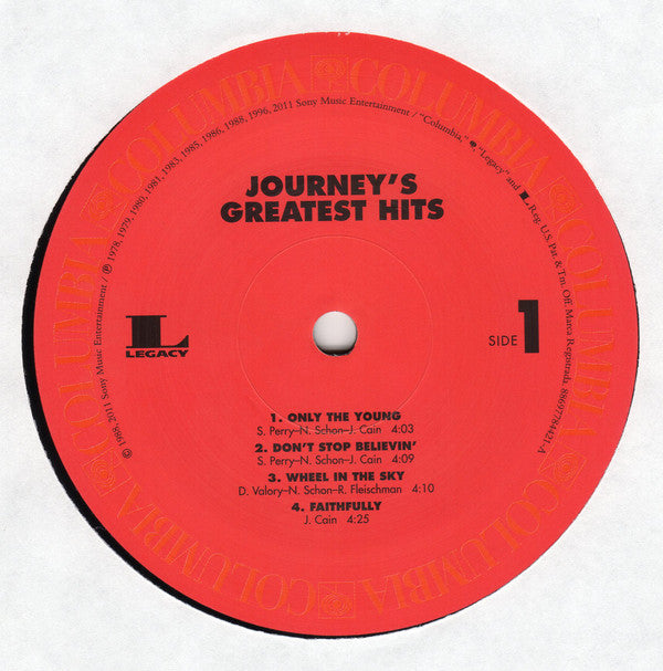 Journey : Greatest Hits (2xLP, Comp, RE, RM, RP, 180)