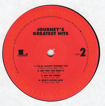 Journey : Greatest Hits (2xLP, Comp, RE, RM, RP, 180)
