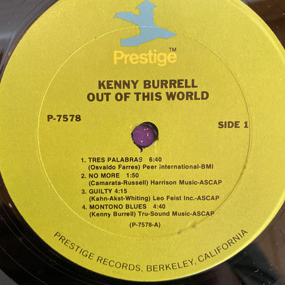 Kenny Burrell : Out Of This World (LP, Album, RE)