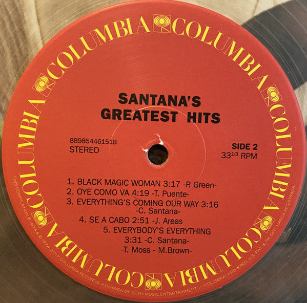Santana : Greatest Hits (LP, Comp, RE, Cle)