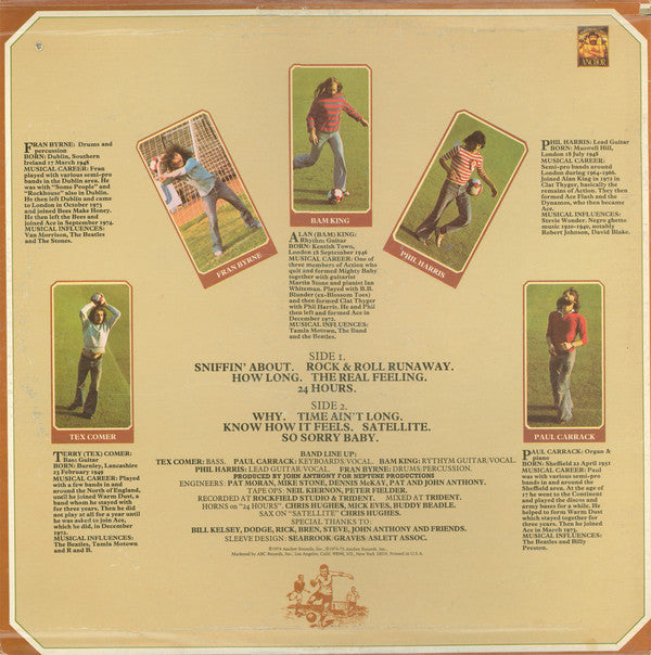 Ace (7) : Five-A-Side (LP, Album,  Sa)