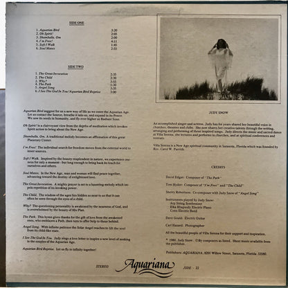 Judy Snow : Aquarian Bird (LP, Album)