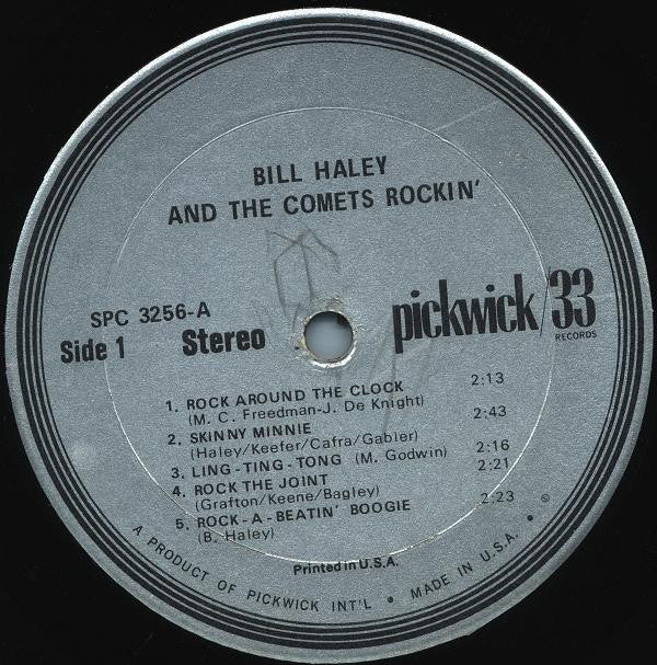 Bill Haley And His Comets : Rockin' (LP, Comp, Sil)