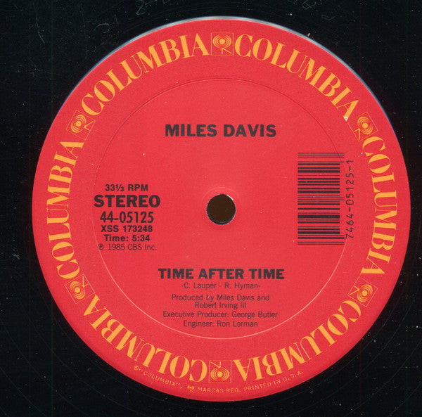 Miles Davis : Time After Time (12")