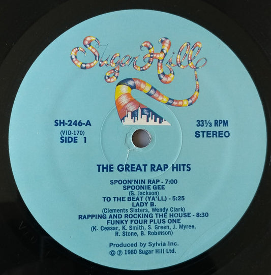 Various : The Great Rap Hits (LP, Comp)