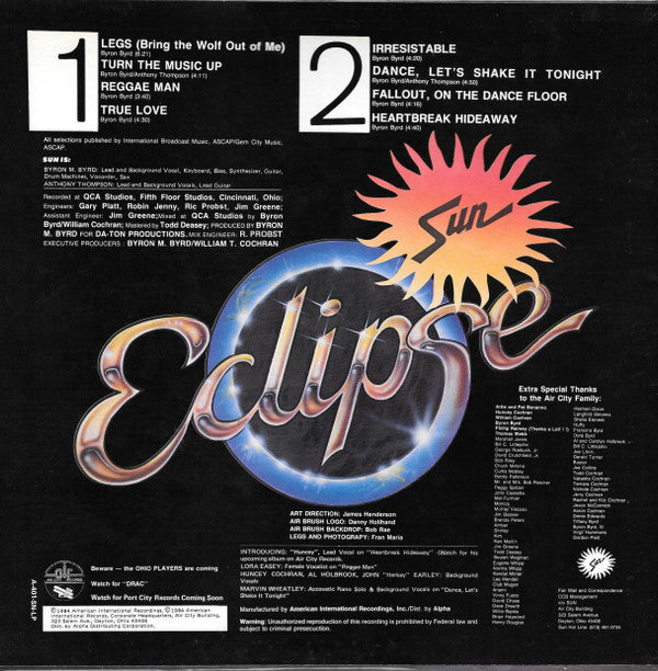 Sun (7) : Eclipse (LP, Album)