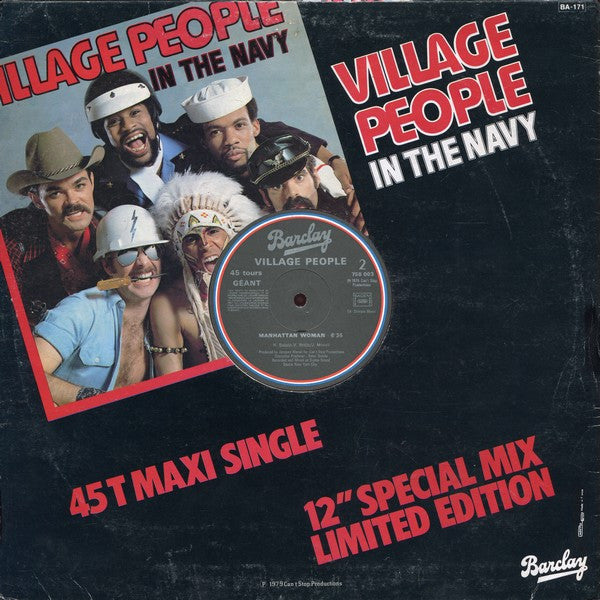Village People : In The Navy (12", Maxi, Ltd)
