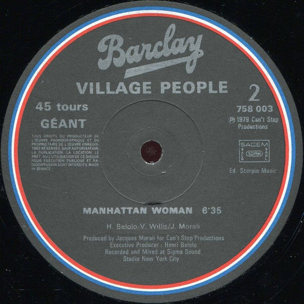 Village People : In The Navy (12", Maxi, Ltd)