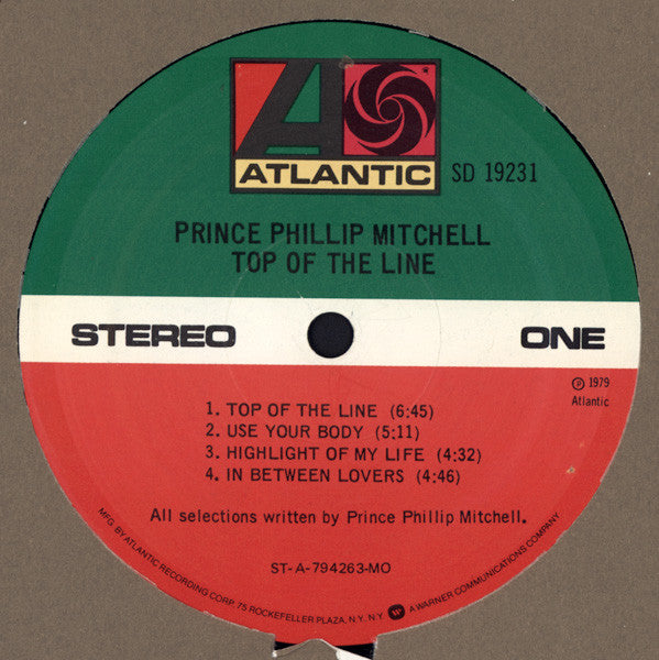 Phillip Mitchell : Top Of The Line (LP, Album, Mon)