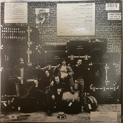 The Allman Brothers Band : The Allman Brothers Band At Fillmore East (2xLP, Album, RE)