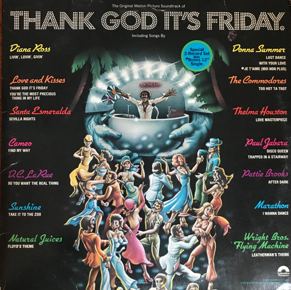 Various : Thank God It's Friday (The Original Motion Picture Soundtrack) (2xLP, Album, Fir + 12", S/Sided)