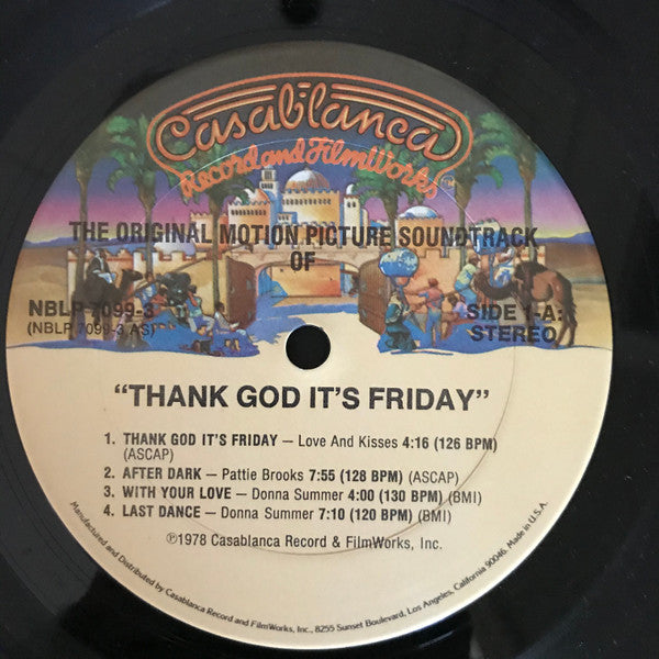 Various : Thank God It's Friday (The Original Motion Picture Soundtrack) (2xLP, Album, Fir + 12", S/Sided)