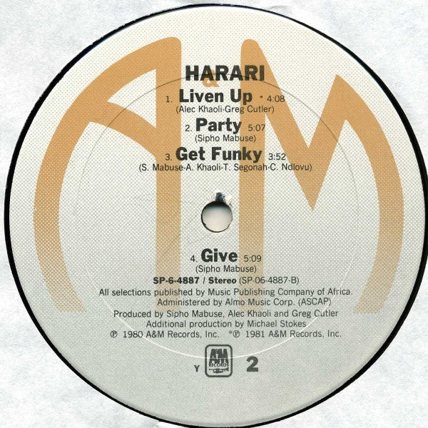 Harari : Harari (LP, Album)