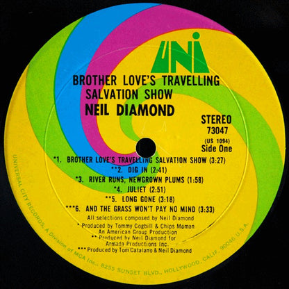 Neil Diamond : Brother Love's Travelling Salvation Show / Sweet Caroline (LP, Album, RE, Mon)