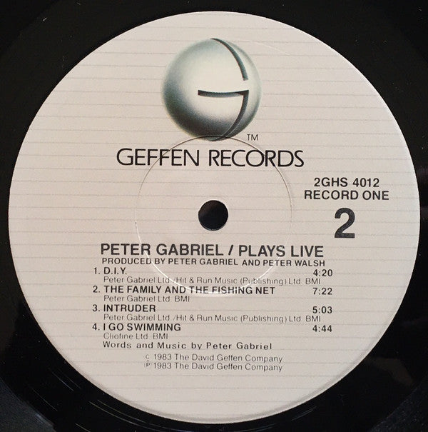 Peter Gabriel : Plays Live (2xLP, Album, Jac)