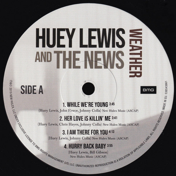 Huey Lewis & The News : Weather (LP, Album)