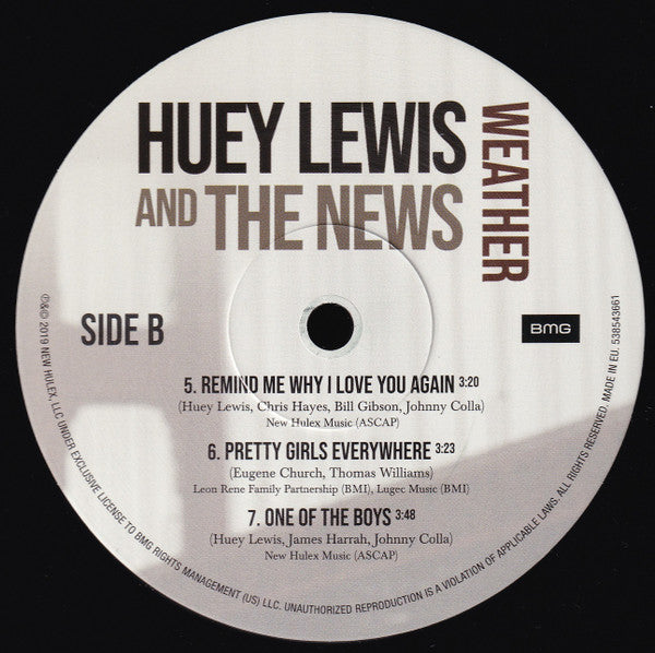 Huey Lewis & The News : Weather (LP, Album)