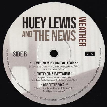 Huey Lewis & The News : Weather (LP, Album)