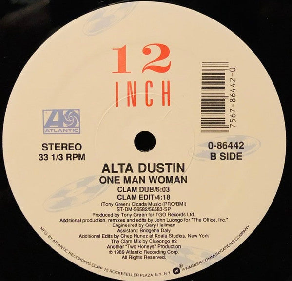 Alta Dustin : One Man Woman (12")