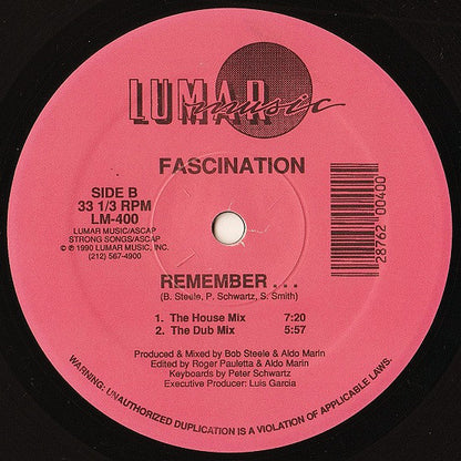 Fascination : Remember... (12")