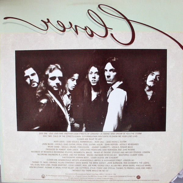 Clover (3) : Clover (LP, Album, Ter)