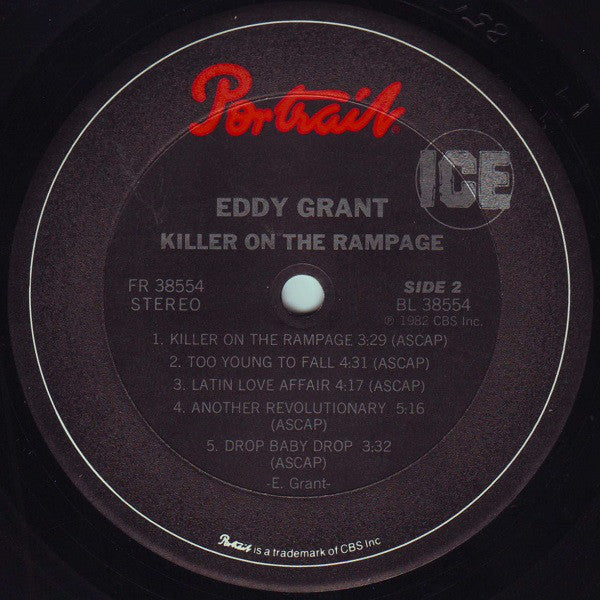 Eddy Grant : Killer On The Rampage (LP, Album, RE, Pit)