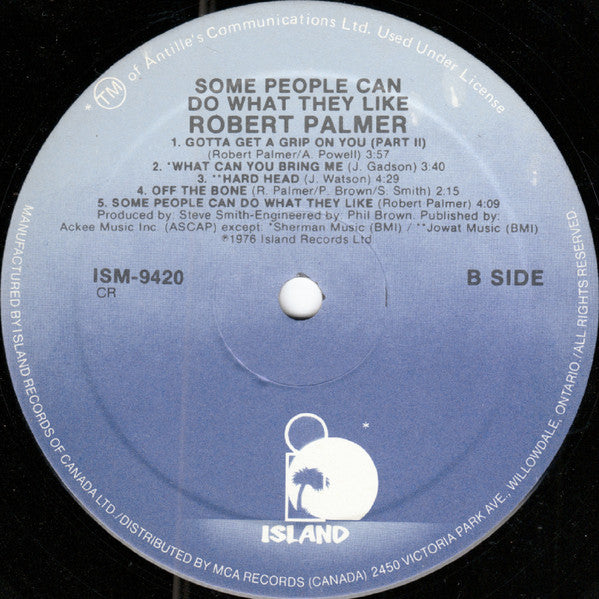 Robert Palmer : Some People Can Do What They Like (LP, Album)