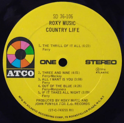 Roxy Music : Country Life (LP, Album, RE, Cen)