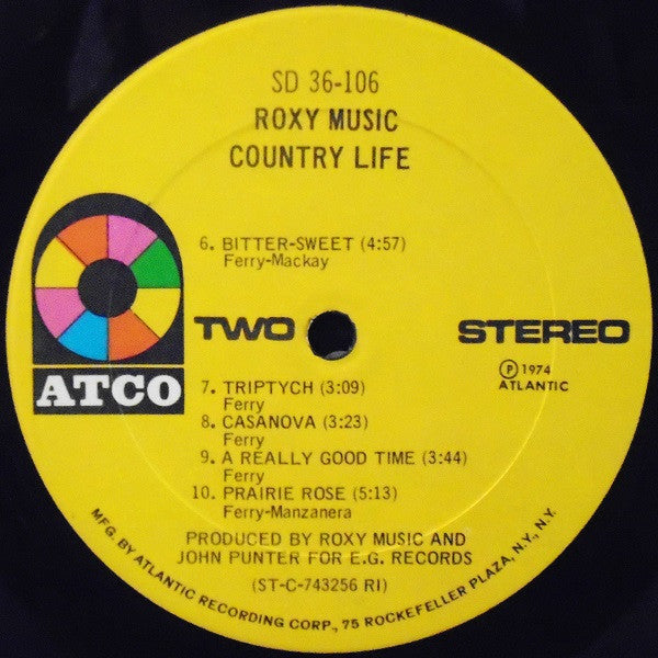 Roxy Music : Country Life (LP, Album, RE, Cen)