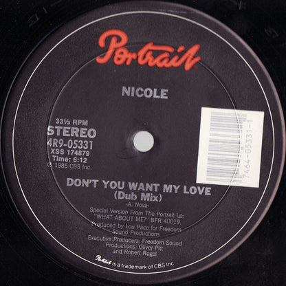 Nicole J McCloud : Don't You Want My Love (12")