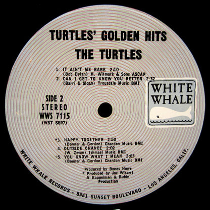 The Turtles : Turtles' Golden Hits (LP, Comp, RP, Pit)