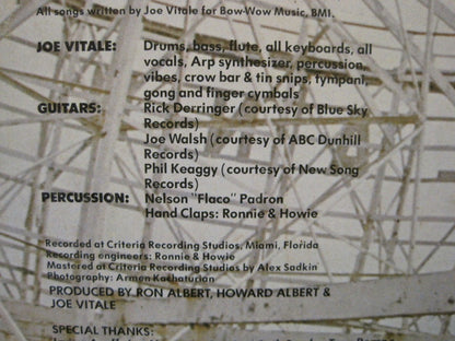 Joe Vitale : Roller Coaster Weekend (LP, Album, Pre)