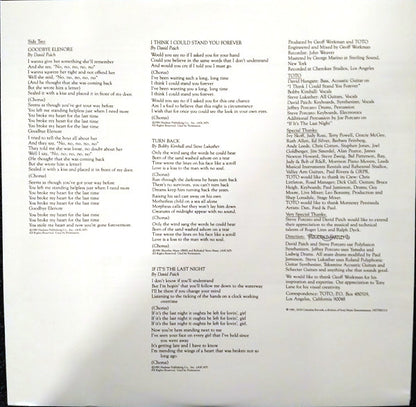 Toto : Turn Back (LP, Album, RE, RM)