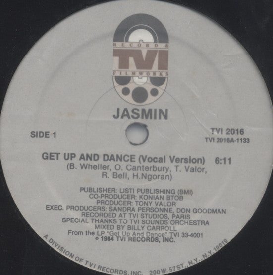 Jasmin (15) : Get Up And Dance (12")