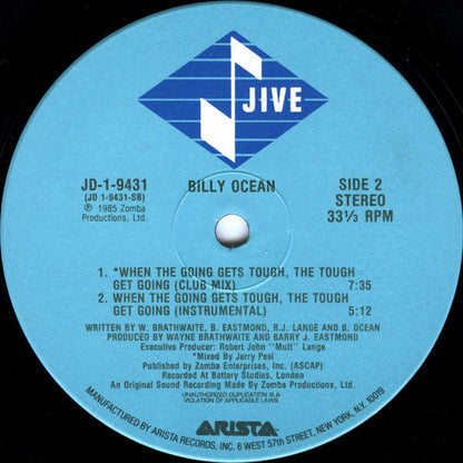 Billy Ocean : When The Going Gets Tough, The Tough Get Going (12")