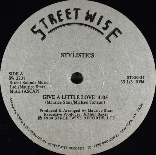 The Stylistics : Give A Little Love (12")