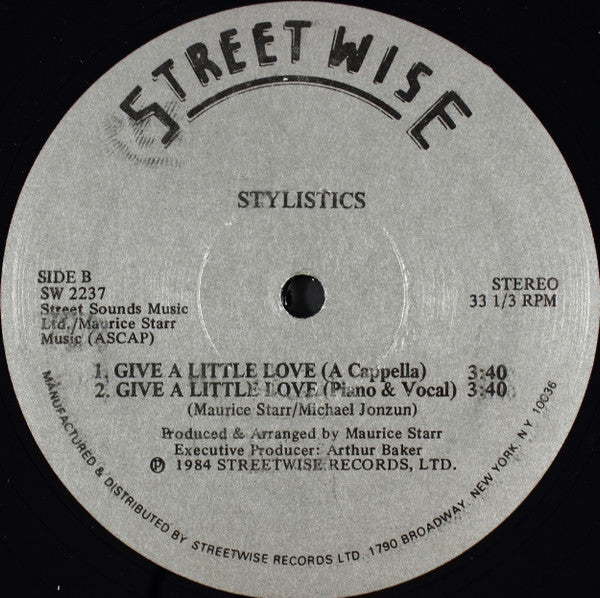The Stylistics : Give A Little Love (12")