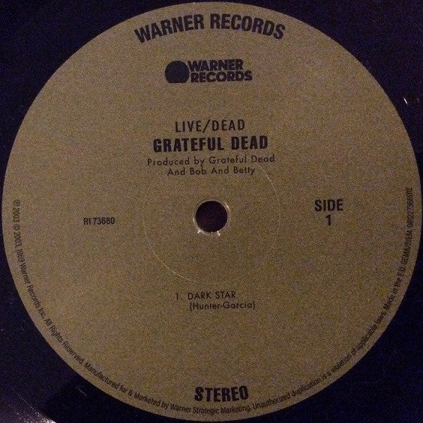 The Grateful Dead : Live/Dead (2xLP, Album, RE, 180)