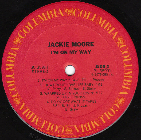 Jackie Moore : I'm On My Way (LP, Album)