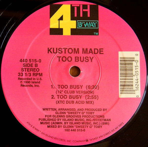 Kustom Made : Too Busy (12")