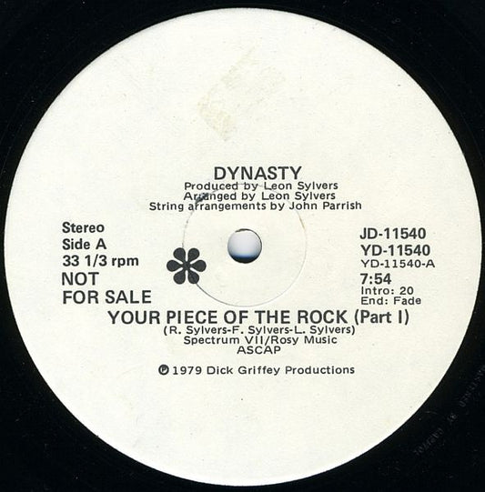 Dynasty : Your Piece Of The Rock (12", Promo)